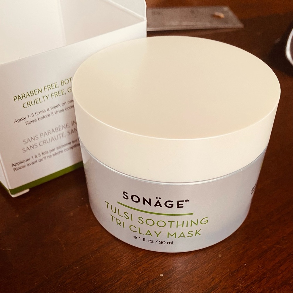 SONAGE Tulsi BRAND NEW UNOPENED. Soothing mask unclog & purify. 1oz jar sealed.